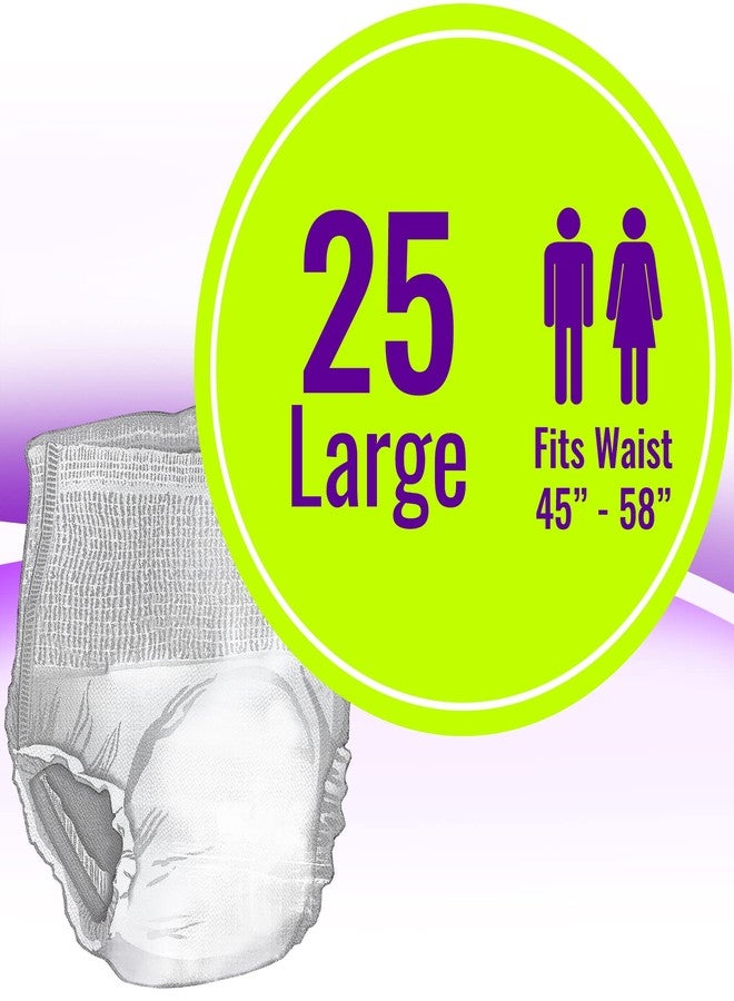 Embrace Premium Protection Incontinence Underwear, Maximum Absorbency and Protection, Breathable Cloth for Exceptional Comfort, Odor Protection, Discreet Fit, Large, Pack of 25 - Image 4